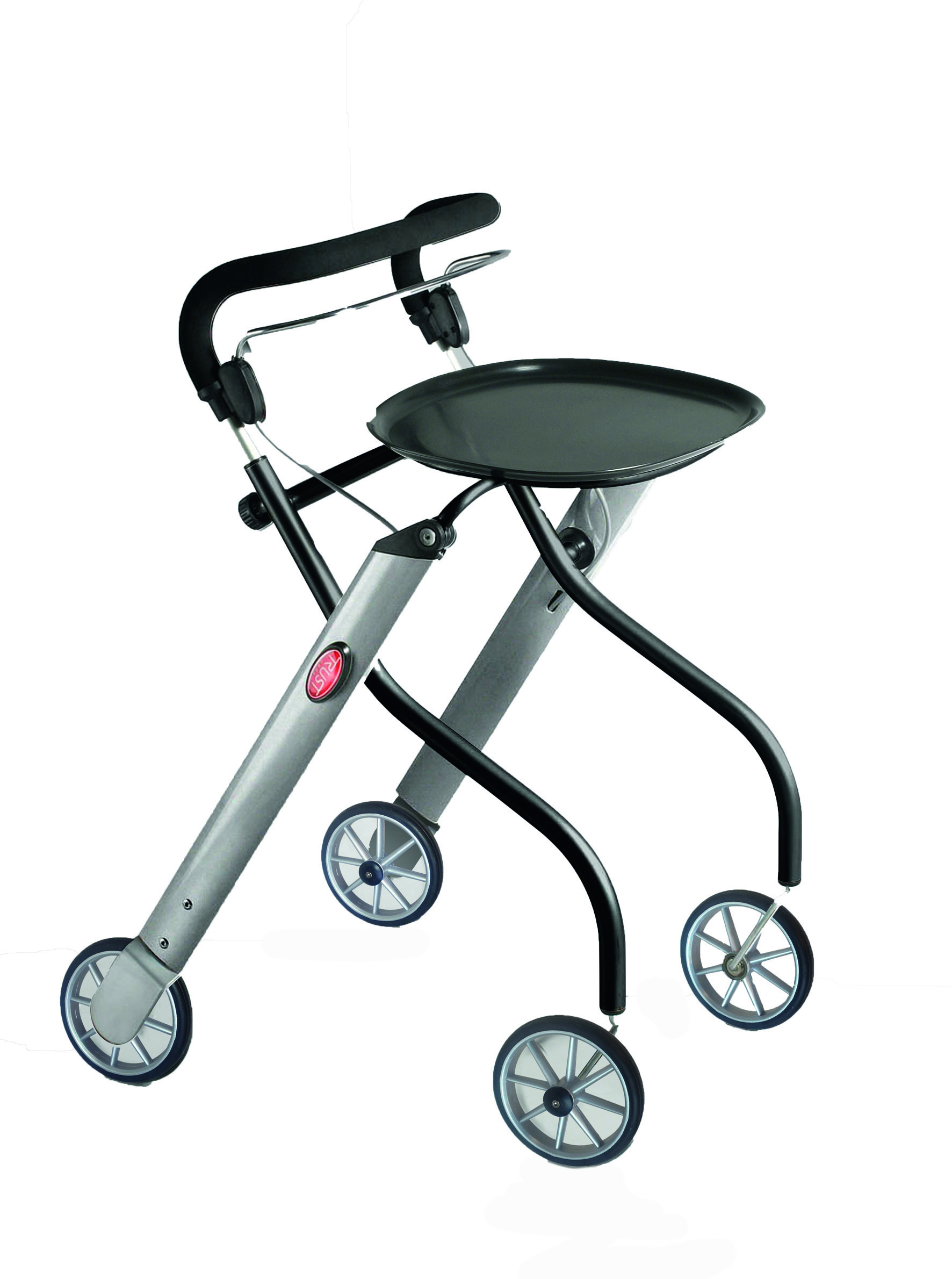 Rollator Indoor Let's go silber-schwarz
