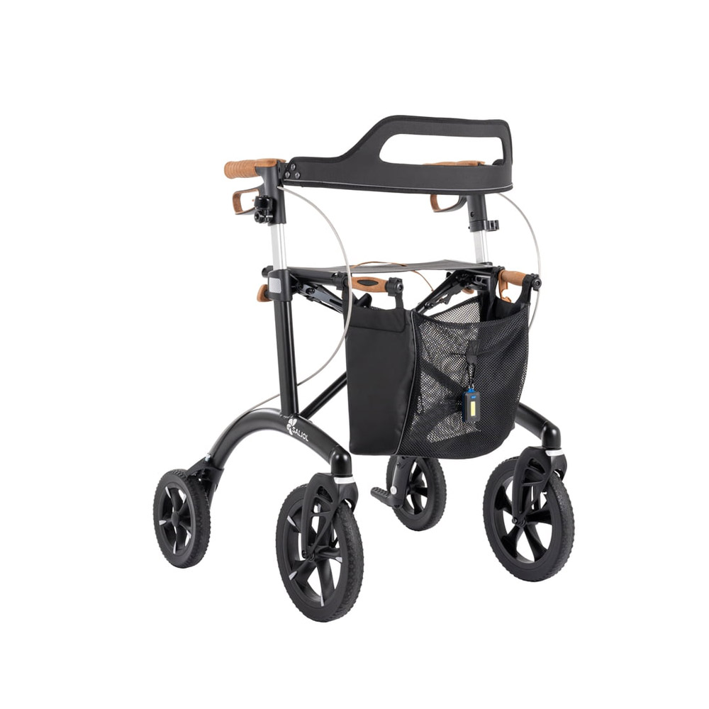 Saljol Aluminiumrollator AR62 schwarz Vollausstattung