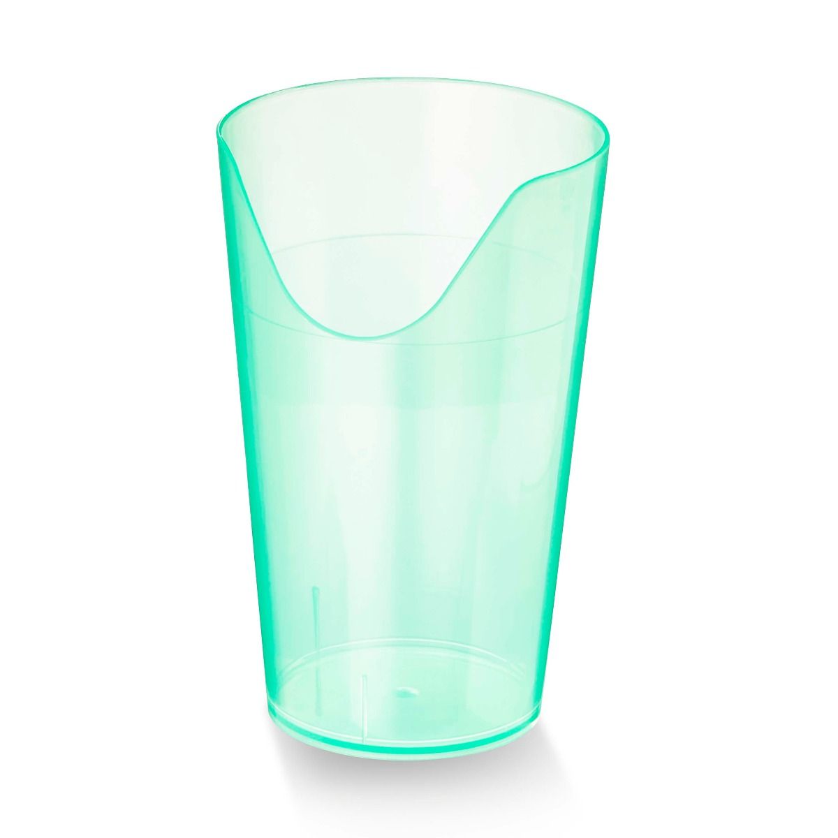 Becher Nosey Cup transparent mit Nasenaussparung