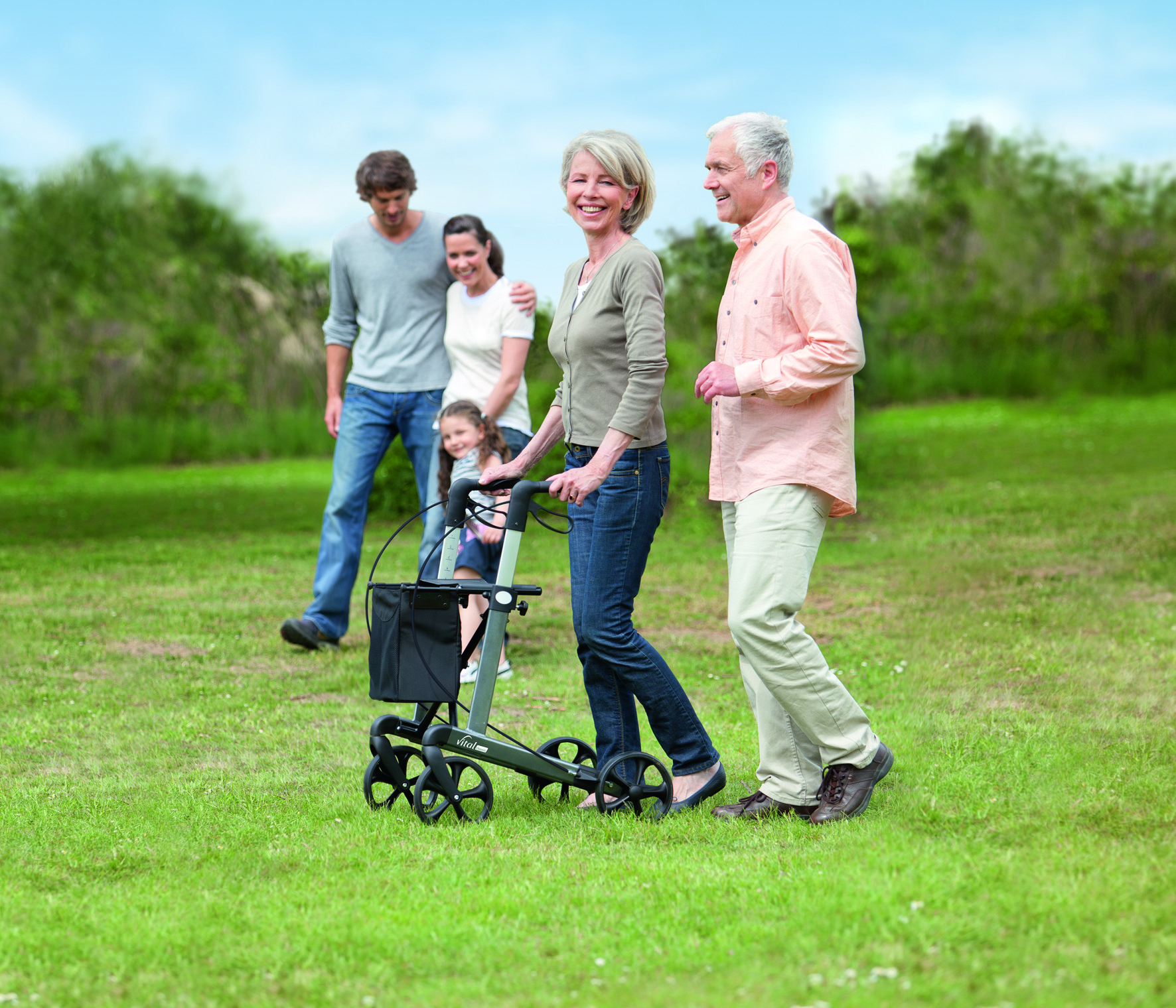 Rollator Vital classic 62 eisblau