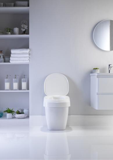 Toilettensitzerhöhung Aquatec 90 Ergo mit Deckel