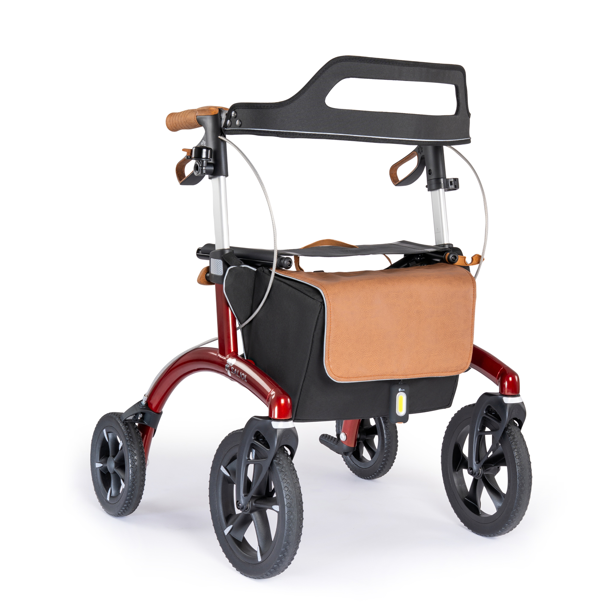 Saljol Aluminiumrollator AR54 barolo rot