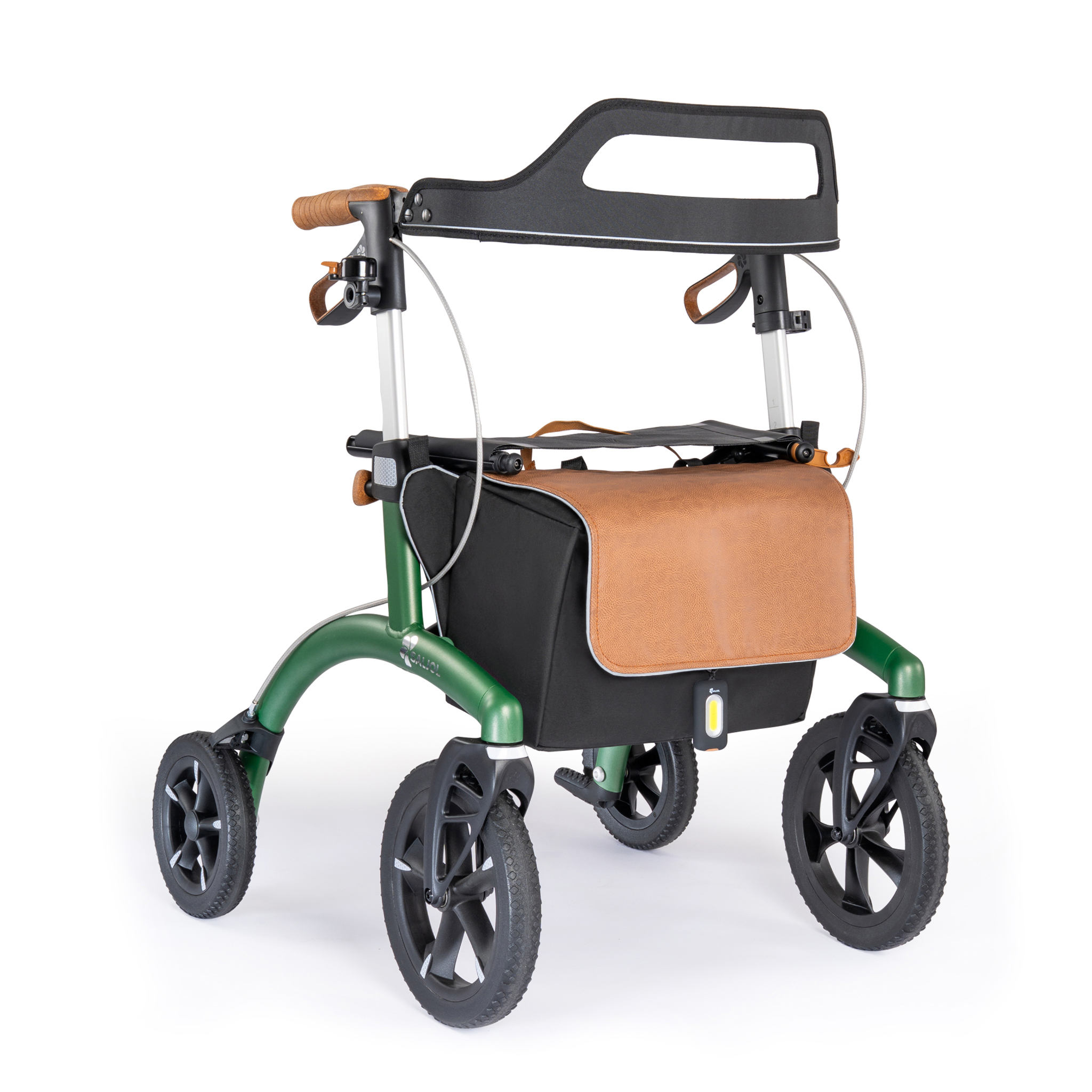 Saljol Aluminiumrollator AR54 grün Vollausstattung