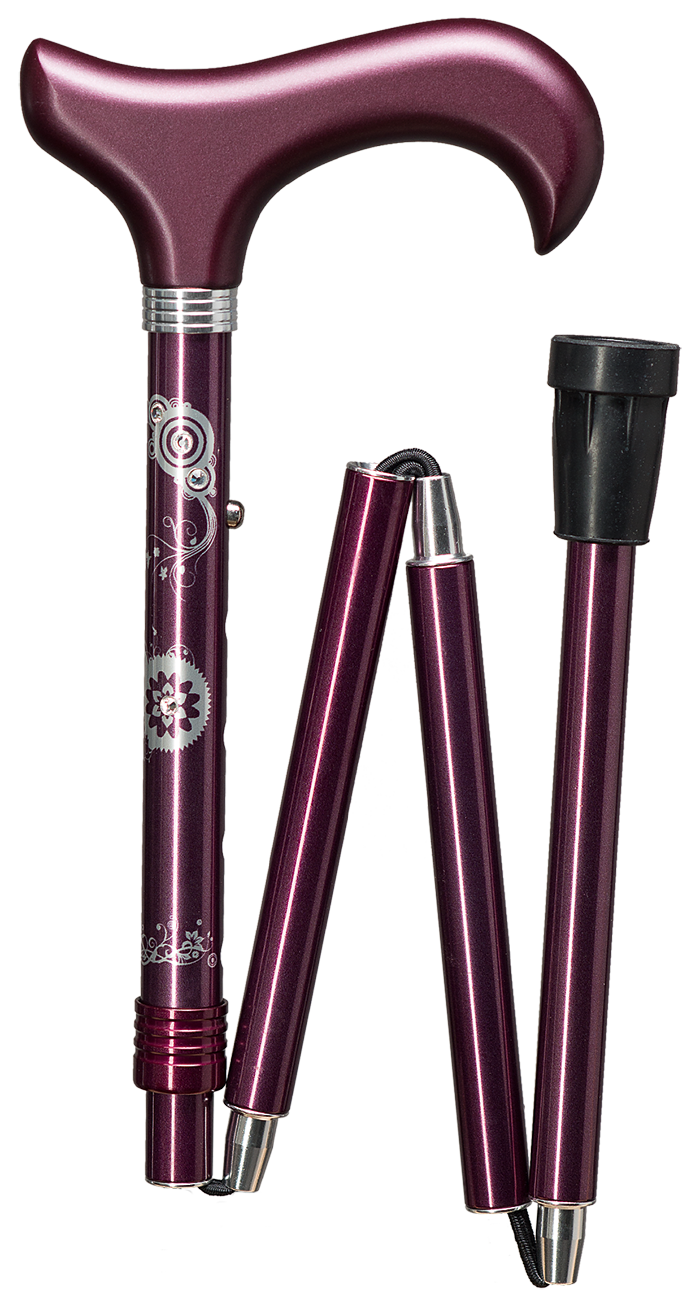 Deluxe Schlank Faltstock Strass-Tattoo