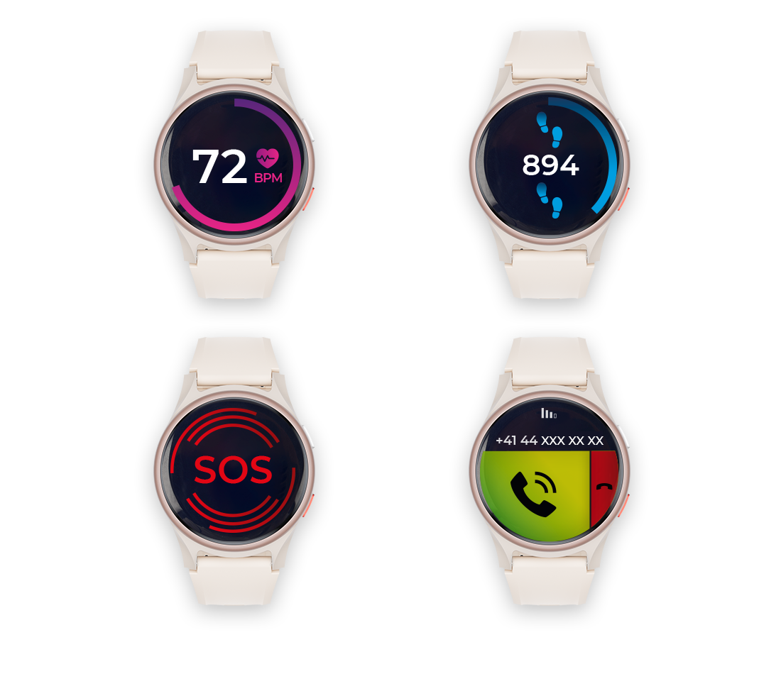 Ora Smartwatch beige / rosé