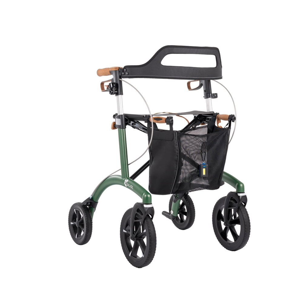 Saljol Aluminiumrollator AR62 grün Vollausstattung