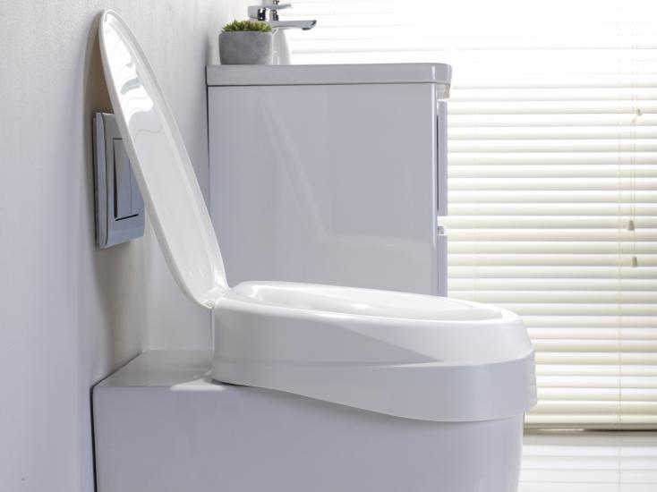 Toilettensitzerhöhung Aquatec 90 Ergo mit Deckel