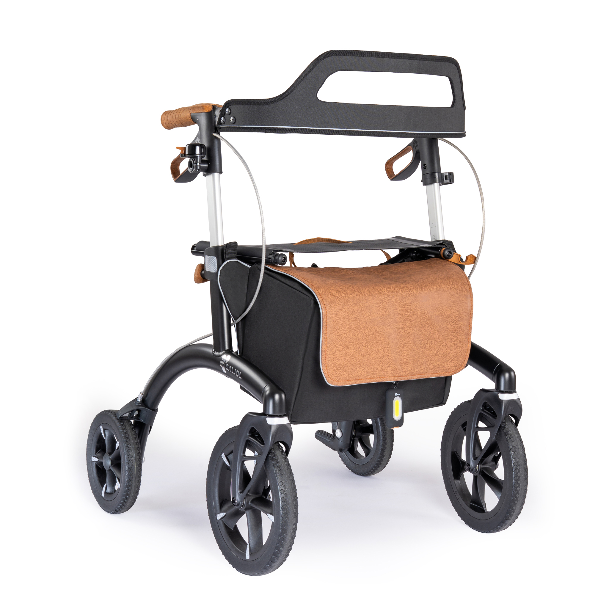 Saljol Aluminiumrollator AR54 schwarz Vollausstattung