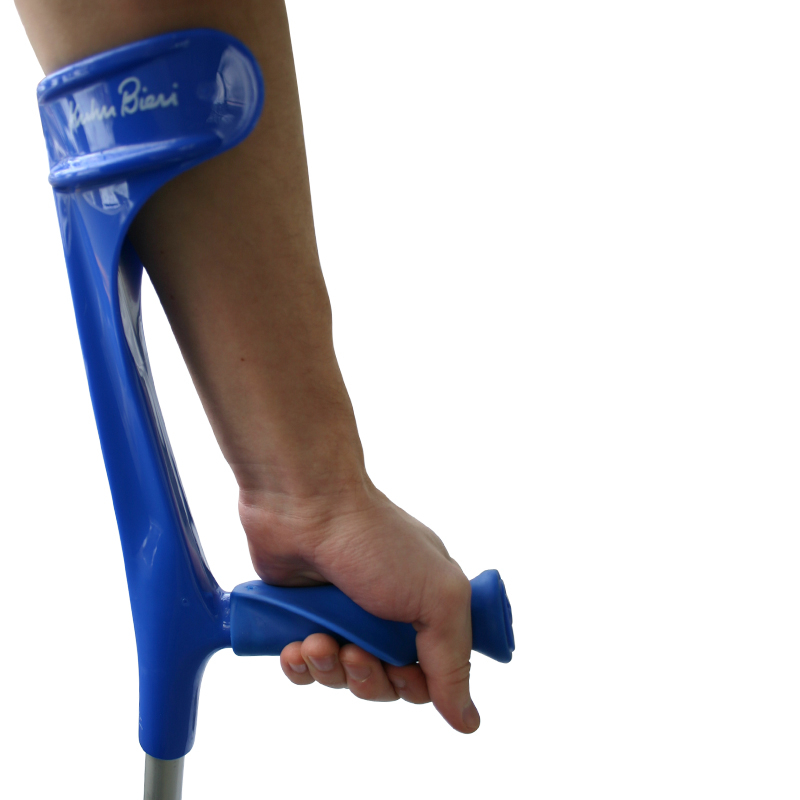 Krücken anatomischer Griff blau