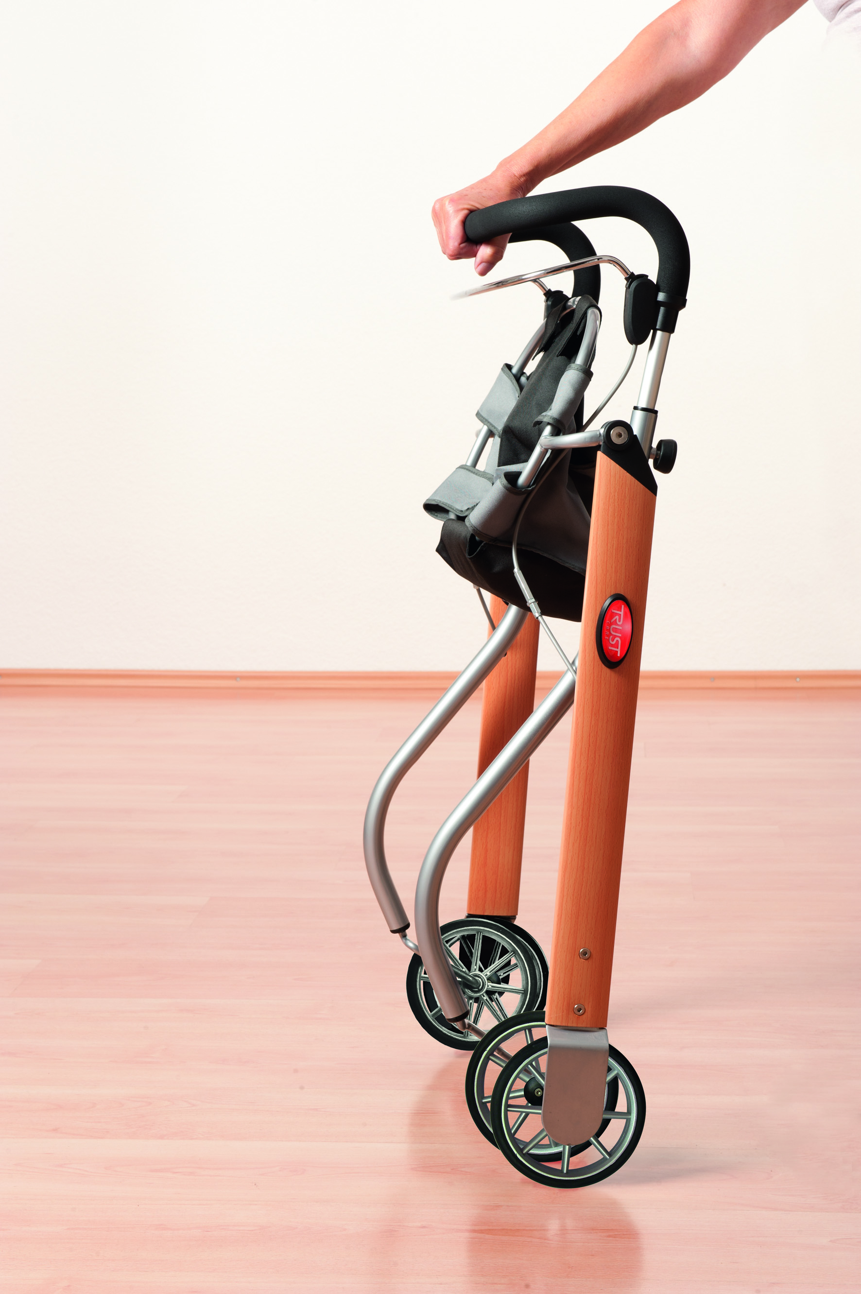 Rollator Indoor Let's go silber-schwarz