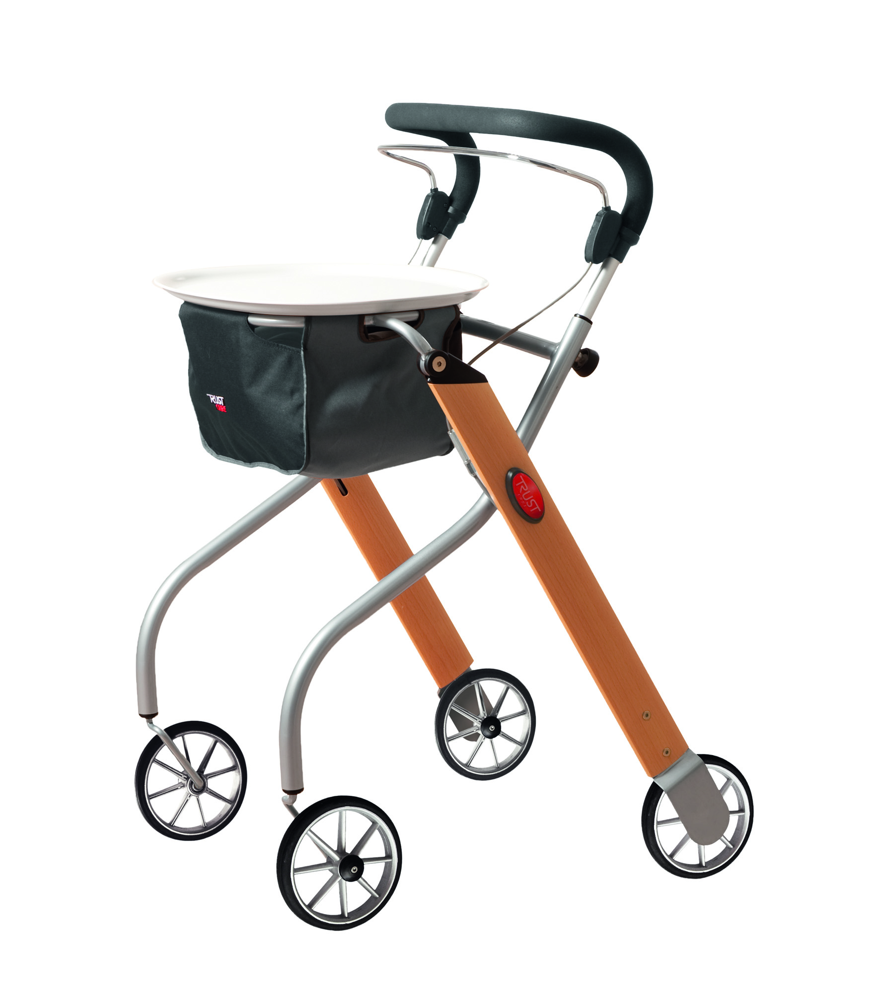 Rollator Indoor Let's go holz-silber