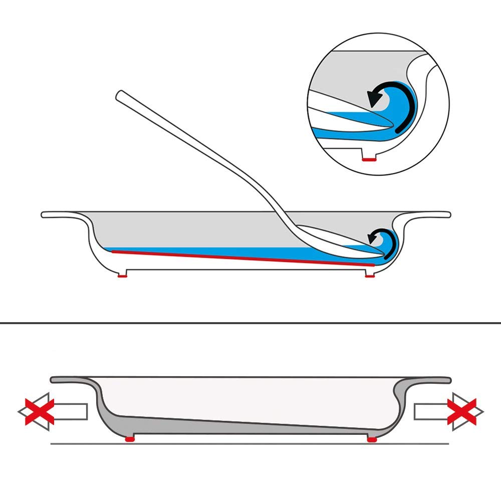 Teller mit Kipp-Trick leinen 20cm
